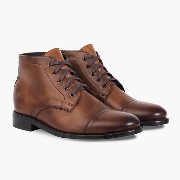 Thursday Boots Cadet Bőr Chukka Csizma Férfi Barna | HU78DFM