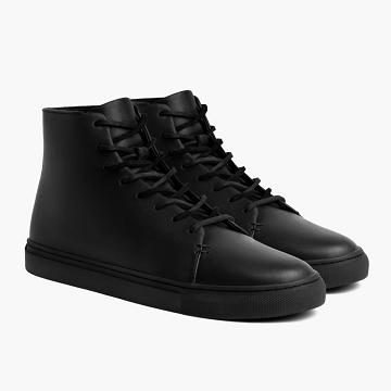 Thursday Boots Premier High Tops Bőr Tornacipő Férfi Fekete | HU382XYU